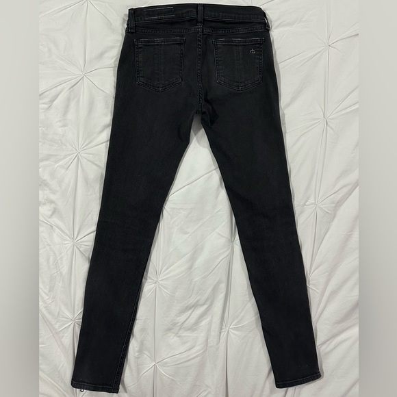 Rag & Bone Jean Blackthorne Distressed Skinny Jeans Ankle Zip Size 27 - Picture 4 of 9